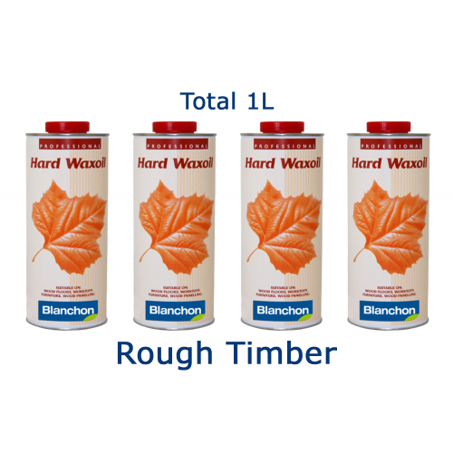 Blanchon HARD WAXOIL (hardwax) 1 ltr (four 0.25 ltr cans) ROUGH TIMBER 04121328 (BL)